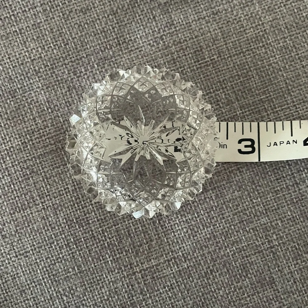 Vintage Cut Glass Salt Cellars (Set of 2)